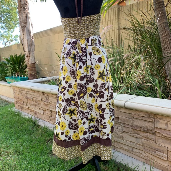 NWT- Aryeh Summer Halter-Top V-Neck Dress 👗 - Picture 2 of 10